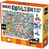 Headu Semplice inglese 100 parole - la città (con app) - giocare e imparare immediatamente efficace!: gioco educativo per bambini dai 4 agli 8 anni, versione tedesca (DE56291)