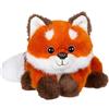 GIPSY TOYS - PELUCHE FLOPPY CHOOPY VOLPE ROSSA - 22 CM - ARANCIONE MARRONE E BIANCO