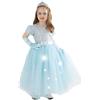 Rubie's Rubies Costume da principessa con paillettes e accesso blu 3-4 anni