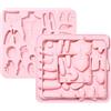 UR URLIFEHALL 2 Pezzi Stampi in Silicone per Parti del Corpo Umano a Forma di Cartone Animato per Cioccolatini, Ghiaccio, Biscotti, Stampi Riutilizzabili per la Cottura