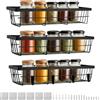 Portaspezie a 2 ripiani in acciaio inossidabile per cucina - 30 cm