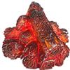 Amoyeric Lampada a carbone, 3D, senza fiamma, per camino, per casa, interni, esterni, 1 pezzo