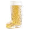 Final Touch Wild West Boot Glass - Bicchiere da cowboy a forma di stivale da cowboy, in vetro spesso con manico, perfetto per birra, bevande miste e altro ancora (GG5026)