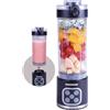 POYOCOM Mini frullatore senza fili POYOCOM, contenitore rimovibile da 750 ml, frullatore portatile da 700 W, per frullati, tritaghiaccio,con Coperchio e Beccuccio, ricaricabile tramite USB-C, nero