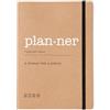 Letts of London Eco Writers Words Agenda settimanale 2026, formato A5, carta kraft 26-082285