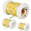 BSITSSS 2 pezzi Tunnel per Conigli, Cuccia per Porcellini D'india, Plush Tubi a Tunnel per Piccoli Animali Criceti Cincillà Gatti Gabbia Topo Accessori