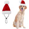 KONVINIT Cappello Babbo Natale Cane Cappelli Natalizi per Cani Regolabile Costume di Natale per Cani Adatto a cani di piccola, media e grande taglia,size L