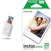 instax Fujifilm instax mini Link 2, Clay White - Stampante a Sviluppo Istantaneo + Confezione da 20 Pellicole mini