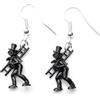 Miniblings Capodanno Kaminkehrer orecchini Miniblings spazzacamino fortunato talismano di Anno - fatto a mano gioielli moda in argento placcato I Orecchini