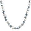 Flavioro Collana Lunga Oro 18kt Perle di Acqua Dolce 9-9.5 mm