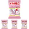 Haribo Chamallows Hearts, Caramelle Marshmallow A Forma Di Cuore, Ideale Per San Valentino - 175gr (Confezione da 4)