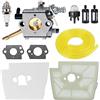 ZAMDOE Carburatore Compatibile per Stihl FS160 FS220 FS180 FS280 FR220 String Trimmer Decespugliatore sostituisce per Zama C15-51 C1S-S3G con Filtro Aria Candela Linea Carburante