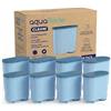 Aquafloow Filtro per l'acqua AquaFloow per macchine da caffè automatiche, ricambio compatibile con Philips, Saeco AquaClean CA6903/10 CA6903/22 CA6903, Riduce il contenuto di calcare- 8 pezzi