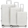 Sea choice Set 3 Valigie Rigide Espandibile con Porta Bicchieri Trolley Policarbonato Leggera con serratura TSA e 4 Ruote Girevoli Bagaglio a Mano