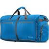 Gonex 150L Borsa da Viaggio Borsoni Pieghevole Impermeabile per Viaggio Sport Palestra Campeggio Bagaglio a Mano Tracolla con Grande Capacità di 150 Litri (Azzurro)