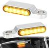 DREAMIZER Frecce Moto Omologate, 4PCS 12V Universali Indicatori di Direzione Moto LED Indicatori Compatibili con Harley Sportster Dyna Honda Shadow Kawasaki Vulcan Yamaha V-Star Road Star