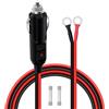 HuaLiSiJi Accendisigari Auto O Ring 12V 24V Cavo di Prolunga per Presa Accendisigari per Auto 14AWG 15A 20A con Le Luci Dell'indicatore LED per L'automobile Dell'invertitore Audio ecc (1 m)