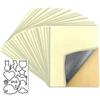 H S D K CREATE YOUR LIFE HS.DK 20 pezzi di fodera autoadesiva in velluto floccato per cassetti di gioielli, fodera per scatole, fodera in velluto autoadesivo in tessuto floccato (beige bianco)