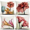 Homefeelzydys Fodere per cuscino, fodere per cuscino 45x45 set di 4 federe quadrate per cuscino 18x18 4 pezzi per patio esterno giardino Blench soggiorno divano arredamento casa colonica