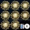 KIKILIVE Fuochi d'artificio Luci, USB Luci Alimentato con Telecomando, 8 pezzi 8 Modalità Filo di Rame Luci Stringa per Decorazione di Giardino di Festa di Nozze