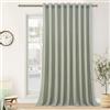 MRTREES Tenda Verde Salvia con Occhielli per Interni 1 Pezzo Tenda Lino Trasparente da Interno 200x245 CM Tende per Porta Finestra Camera da Letto Soggiorno Salotto Moderne