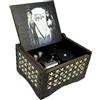 Youtang CorpseBride - Carillon musicale con meccanismo a orologeria, cassa in legno nero con incisione anticata, regalo per occasioni speciali, colore: nero