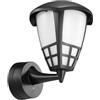 Maclean MCE519 Lampada da parete per esterni, Aplique da esterno, IP65 - impermeabile, 1xattacco E27 - carico massimo: 60 W, adatta per aree esterne, ingressi, vialetti e giardini (Nero)