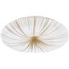 Eglo lampada da soffitto a LED Nieves 1, Ø 51 cm, luce a cielo stellato | con effetto cristallo, illuminazione per camera da letto e corridoio in metallo e plastica in bianco e oro