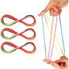 Shappy Confezione da 3 Gioco di Corde Giochi con Filo Bomboniere per Feste di Compleanno (Arcobaleno)