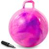 AMFUN Pallone da Salto, Planet Palla da salto, Spazio Tramoggia con Pompa, per bambini dai 3 agli 8 anni, diametro 55 cm, Rosa Viola