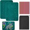 GETRICH Sensorik Activity Board in silicone, 30 x 20 cm, con 40 corde e borsa da viaggio, per bambini