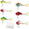 VOSSOT Set da 6 Esche da Pesca, Kit Esche Jig Spinner, Esche Artificiali per Luccio, Spinnerbait con Testa in Piombo, Ami da Pesca per Persico, Luccio, Lucioperca, Siluro, Cavedano
