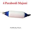 MAJONI 4 X PARABORDO MAJONI - PARABORDI PROTEZIONE BARCA - MISURE VARIE- BIANCO BLU
