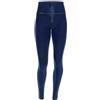 Freddy WRUP1HC002 Leggings, Donna, Blu (Jeans Scuro/Cuciture Gialle J0y), 40 (Taglia Produttore:S)