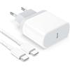 Gakaogue Caricatore per iPhone 17/17 Pro/17 Air/17 Pro Max/16/16 Plus/16 Pro/16 Pro Max/15, 25W Rapido USB C Caricabatterie con 2M Cavo Tipo C Carica Batteria Charger Alimentatore Presa Spina Gakaogue