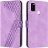 OKZone Cover per Samsung Galaxy M30S/M21, Custodia in Pelle Samsung M30S/M21, Antiurto Cover a Libro Galaxy M30S/M21 Magnetica Portafoglio Folio PU Pelle Flip Caso con Wallet Case Cover (Porpora)