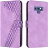 OKZone Cover per Samsung Galaxy Note 9, Custodia in Pelle Samsung Note 9, Antiurto Cover a Libro Galaxy Note 9 Magnetica Portafoglio Folio PU Pelle Flip Protettiva Caso con Wallet Case Cover (Porpora)