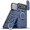 BAFUGU Cover Magnetica per iPhone 17 Air, Compatibile con MagSafe, Custodia Protezione Fotocamera Scorrevole, con Rotazione a 360° supporto a cerchio nascosto, Cover antiurto-Blue