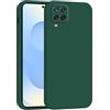 Mixroom - Cover Custodia Case per Samsung Galaxy A12 4G / 5G / M12 Protezione Fotocamera in Silicone TPU Morbido Opaco Bordi Piatti Colore Verde Foglia