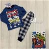 Pigiama Ragazzo in Caldo Cotone Avengers Marvel 4 Anni
