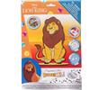 BINNEY&SMITH - CRAYOLA CRYSTAL ART Buddies XL Kit Diamond Painting Originale, Re Leone Mufasa