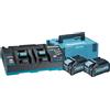 Makita KIT ENERGY MAKITA 40V. 4.0 A COMPOSTO DA: 2 BATTERIE 40 V 4,0 Ah BL4040 + CARICABATTERIA DOPPIO DC40RB +VALIGETTA