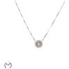 Collana oro bianco 18 Kt 750 diamanti 0,49 ct -1160/ST-