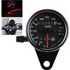 Tbest contachilometri moto, universale indicatore di velocità doppio display digitale KM/H (nero)