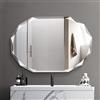 SNUGACE Specchio da bagno senza cornice con bordo smussato singolo, 50,8 x 71,1 cm