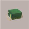 LUCGEL Scatola Segreto Porta Panettone Grafica Green Forest con Cordini 245x245H150 mm 5 Pezzi