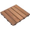 Easycomfort Piastrelle per Esterni Pavimento in Legno, Set 27 Pezzi Montaggio a Incastro, 30x30x2.5cm