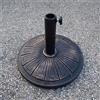 Oakland Living Base Rotonda per ombrellone da Patio, in Bronzo Antico, in plastica e Cemento, 12,7 kg