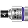 Wera, 8790 HMA HF Bussola per cricchetto Zyklop con attacco da 1/4 con ritegno vite, 4,0 mm