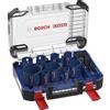 Bosch 14x Set di seghe a tazza universali EXPERT Multi Material PC Plus (per Legno con metallo, Mattone, Ø 20-76 mm, Professional Accessorio Trapanoi)